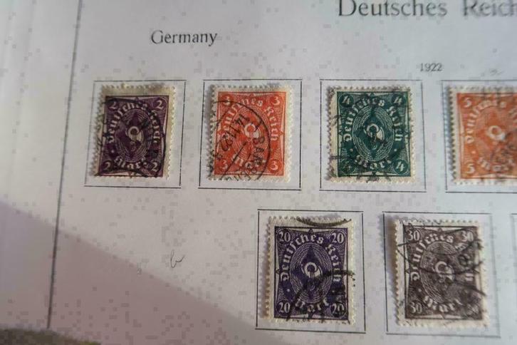 Reich inflatie, Michel 224/232 gestempeld, Postzegels en Munten, Postzegels | Europa | Duitsland, Verzenden