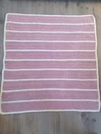 Gehaakt deken lila wit (109 x 103 cm), Ophalen of Verzenden, Deken, Zo goed als nieuw, 100 cm of meer