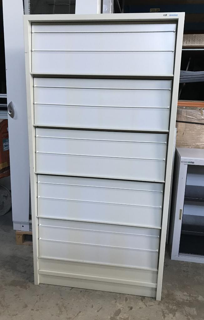 Folderkast, tijdschriftenkast, Overtoom, 97,5x35x198,5 cm, Huis en Inrichting, Kasten | Overige, Gebruikt, Ophalen