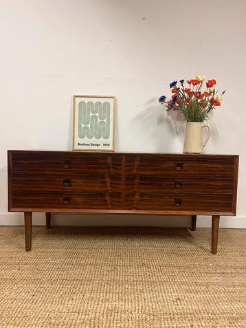 Vintage Deens Brouer Palissander sideboard - jaren 60 beschikbaar voor biedingen
