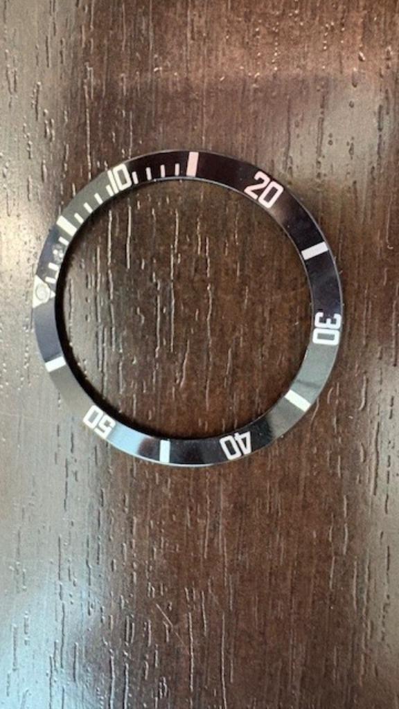 Originele Rolex Submariner Bezel Insert - Aluminium - Zwart, Sieraden, Tassen en Uiterlijk, Horloges | Heren, Nieuw, Rolex, Overige materialen