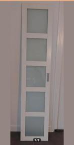 1x IKEA PAX BERGSBO Deur, frosted glas/wit, 50x229 cm, Ophalen, Gebruikt, 200 cm of meer, 50 tot 100 cm