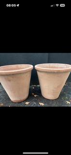 Terra cotta, Tuin en Terras, Bloempotten, Ophalen of Verzenden, Zo goed als nieuw, Rond