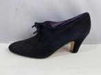 Fred de la Bretoniere maat 41 zwart suède elegante schoenen., Fred de la Bretoniere, Verzenden, Zwart, Nieuw