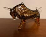 Stier van glas., Antiek en Kunst, Ophalen of Verzenden