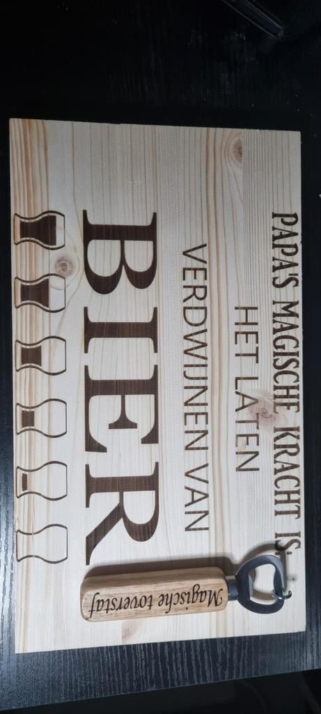 Vaderdag/mancave * laser graveren., Huis en Inrichting, Woonaccessoires | Tekstborden en Spreuken, Nieuw, Ophalen of Verzenden