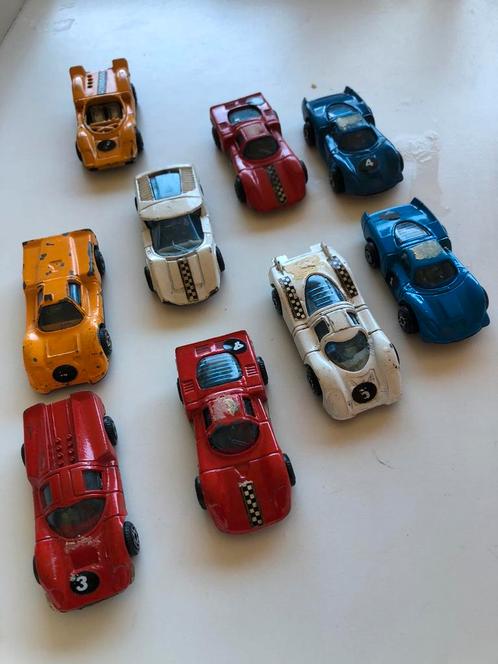 9 stuks Politoys, Hobby en Vrije tijd, Modelauto's | Overige schalen, Zo goed als nieuw, Ophalen of Verzenden