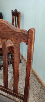 4 donker eiken eethoek stoelen, Antiek en Kunst, Antiek | Meubels | Bedden, Ophalen