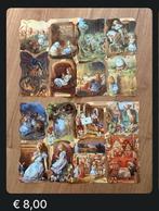 Collectors item 2 vel poëzie plaatjes Alice in Wonderland, Ophalen of Verzenden