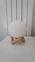 Maan lamp met houten standaard, Ophalen of Verzenden, Zo goed als nieuw