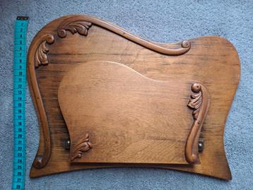 Vintage brievenhouder Art Nouveau style hout beschikbaar voor biedingen