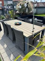 Tuinset, Tuin en Terras, Tuinsets en Loungesets, Ophalen, Gebruikt, 6 zitplaatsen, Wicker