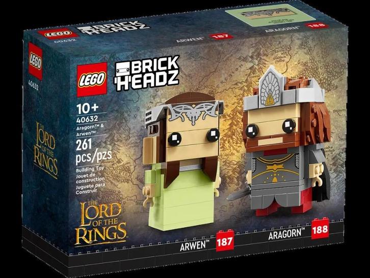 LEGO BrickHeadz 40632 LOTR: Aragorn & Arwen (NIEUW), Kinderen en Baby's, Speelgoed | Duplo en Lego, Nieuw, Lego, Complete set
