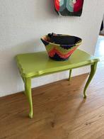 Vintage Wooden Side Table – Green, Ophalen, Gebruikt, 55 tot 75 cm, Rechthoekig