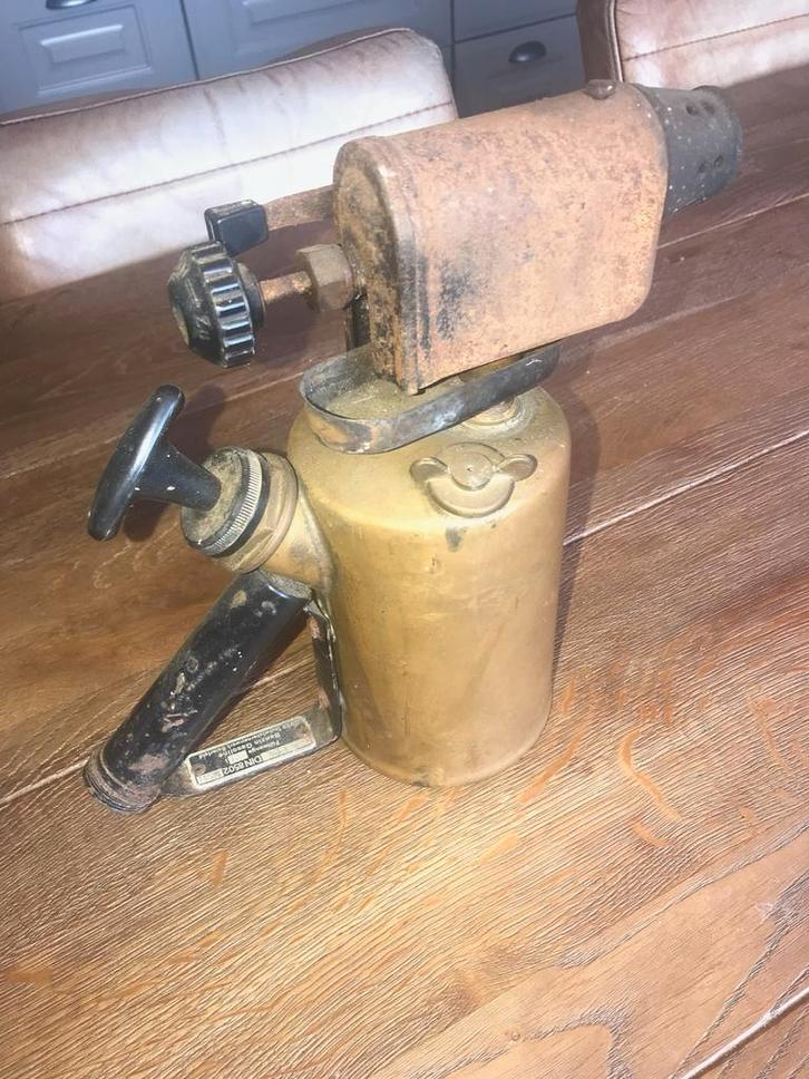 Antieke Brander - Vintage Soldeerbrander gasbrander, Doe-het-zelf en Verbouw, Gereedschap | Handgereedschap, Gebruikt, Ophalen of Verzenden