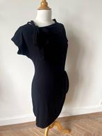 Juffrouw Jansen: Apart zwart jurkje ; korte mouw.. Maat M, Kleding | Dames, Maat 38/40 (M), Zwart, Ophalen of Verzenden, Zo goed als nieuw