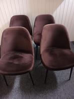 4 karwei  eetkamer stoelen ., Huis en Inrichting, Ophalen, Gebruikt, Bruin, Vier