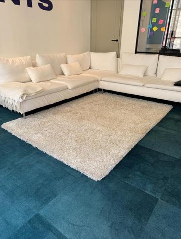 GRATIS OPHALEN - Wit hoogpolig tapijt - 160 cm x 230 cm