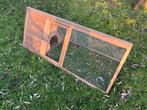 Konijnenhok met ren, Ophalen, 60 tot 90 cm, Cavia, Hok