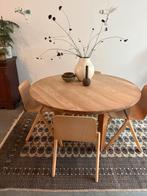Ronde Teakhouten Eettafel 140cm, Huis en Inrichting, Ophalen, Zo goed als nieuw, Vijf personen of meer, 100 tot 150 cm