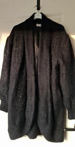 zwart wollen vintage oversized vest, Kleding | Dames, Truien en Vesten, Verzenden, Zwart, Zo goed als nieuw, Sunshine