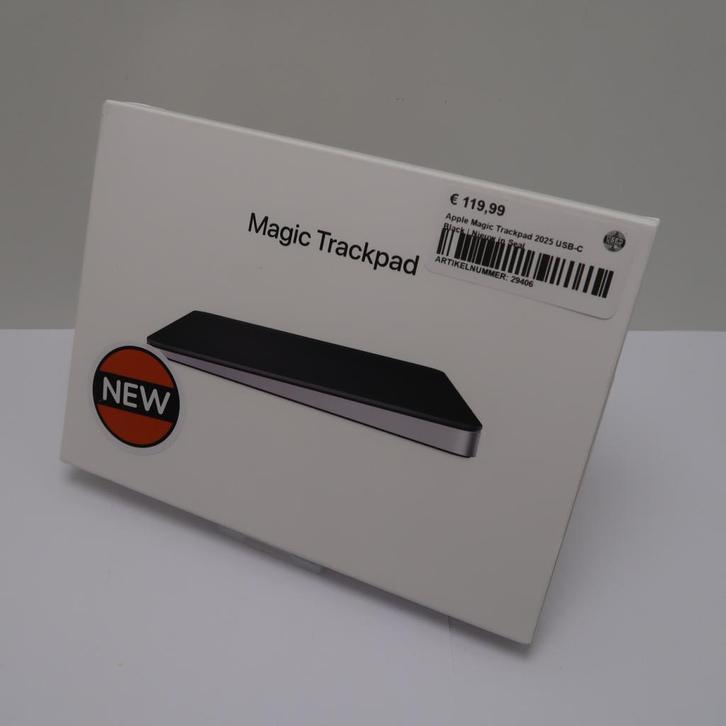 Apple Magic Trackpad 2025 USB-C Black | Nieuw in Seal, Computers en Software, Muizen, Nieuw