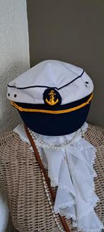 Kapiteinspet, marine, Kleding | Heren, Ophalen of Verzenden, Zo goed als nieuw, 58 of 59 cm (L, 7¼ of ⅜ inch), Pet