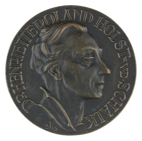 Penningen Maarten Pauw : Henriette Roland Holst e.a., Postzegels en Munten, Penningen en Medailles, Brons, Nederland, Verzenden
