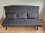 Ikea slaapbank NYHAMN 3-zits bank/2 persoonsbed donkergrijs, Ophalen, Tweepersoons, 140 cm, Zo goed als nieuw