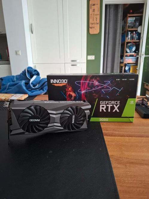RTX 3050 inno3d twin x2, Computers en Software, Videokaarten, Gebruikt, Nvidia, PCI-Express 4.0, GDDR6, HDMI, DisplayPort, Ophalen