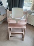 Stokke tripp trapp white wash met babyset, Ophalen, Zo goed als nieuw, Meegroeistoel