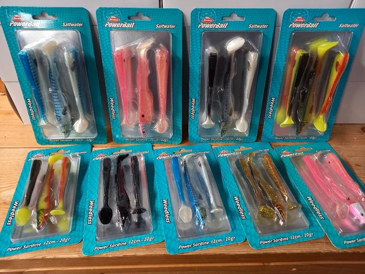 Weedless kunstaas (Berkley Power Sardine) 9 verp. €40,-, Watersport en Boten, Hengelsport | Algemeen, Nieuw, Kunstaas, Ophalen of Verzenden