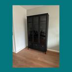 Zwarte metalen buffetkast, Huis en Inrichting, Ophalen, Gebruikt, 25 tot 50 cm