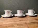 Douwe Egberts koffie kop en schotels., Huis en Inrichting, Gebruikt, Ophalen of Verzenden, Overige stijlen, Kop(pen) en/of Schotel(s)