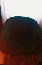 Fauteuil groen velvet, Ophalen, Zo goed als nieuw, 50 tot 75 cm