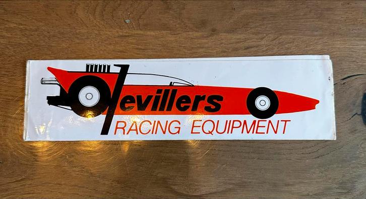 Vintage Devillers Racing Sticker, Auto diversen, Autostickers, Ophalen of Verzenden