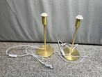 Lampenvoet tafellamp goud (2x), Huis en Inrichting, Lampen | Tafellampen, Ophalen, Zo goed als nieuw, Metaal, Minder dan 50 cm