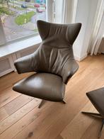 Prachtig lederen Topform Sesto relax fauteuil zandkleurig, Huis en Inrichting, Fauteuils, Ophalen, 75 tot 100 cm, Zo goed als nieuw