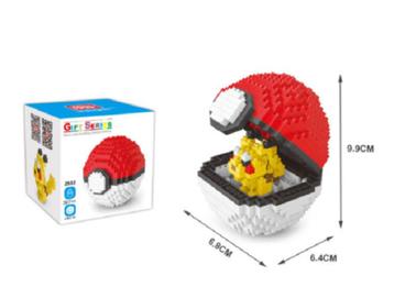 Pokemon bal pikachu, verzamelen, bouwen, mini lego, cadeau, 