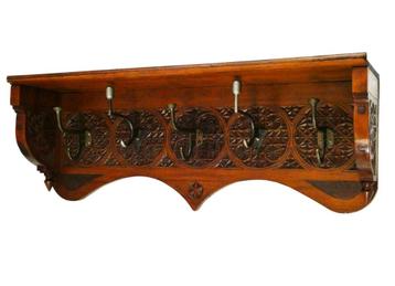 Fries kerfsnede kapstok 5 kapstokhaken en spreuk oost west beschikbaar voor biedingen