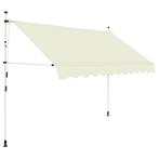Luifel handmatig uittrekbaar 300 cm crème gratis bezorgd, Tuin en Terras, Ophalen of Verzenden, Nieuw