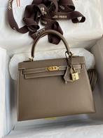 Hermes Kelly - Taupe - Handtas - Echt Leer - nieuw, Ophalen of Verzenden, Nieuw, Bruin, Handtas