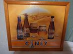 ijzeren reclame plaat Ciney bier, eind 1900, Verzamelen, Ophalen of Verzenden, Zo goed als nieuw, Reclamebord, Plaat of Schild