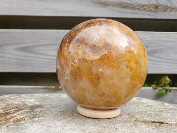 Grote goldenhealer bol 121 mm, Verzamelen, Mineralen en Fossielen, Ophalen of Verzenden