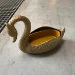 Vintage brons jaren zwaan plantenbakje bloempot, Ophalen, Steen, Minder dan 30 cm, .