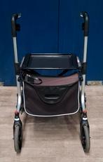 Aluminium rollator met tas en dienblad, Ophalen, Gebruikt