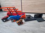 Hot Wheels Monster Trucks en Transportvoertuigen Set, Ophalen of Verzenden, Gebruikt, Jongen of Meisje