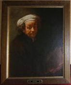2 Kopieen: Rembrandt - Zelfportret, Gerard Dou - Moeder v R., Antiek en Kunst, Ophalen of Verzenden