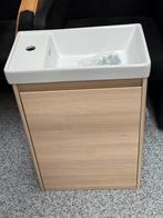 Toiletkastje, nieuw met wastafel en glazen plank, 45x25x60cm, Huis en Inrichting, Minder dan 50 cm, Nieuw, Ophalen of Verzenden