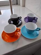 Walkür Germany vrolijk cappuccino kopjes en schotels, Ophalen of Verzenden, Zo goed als nieuw, Overige stijlen, Kop(pen) en/of Schotel(s)